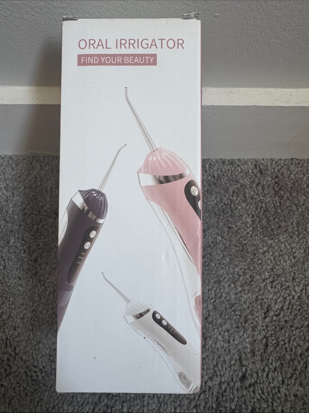 Rechargeable Pink Oral Irrigator Water Flosser - Portable Dental Care